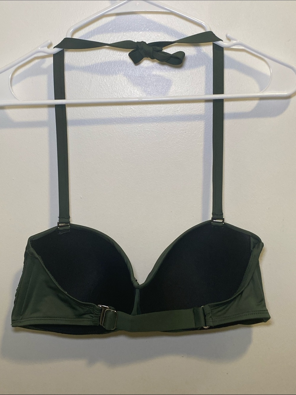 Kona Sol Olive Green Bandeau Bikini Top with Removable Straps - Picture 4 of 4